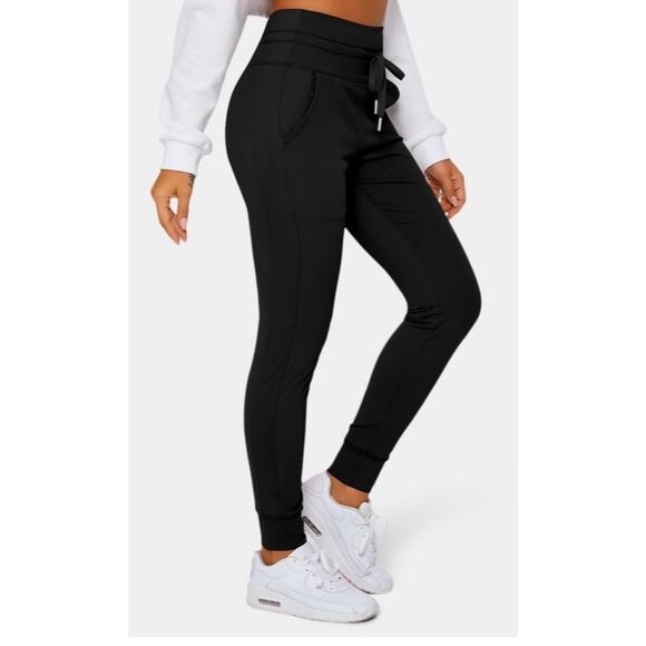 Halara Black High Rise Drawstring Joggers with Pockets Women's S - Picture 6 of 11